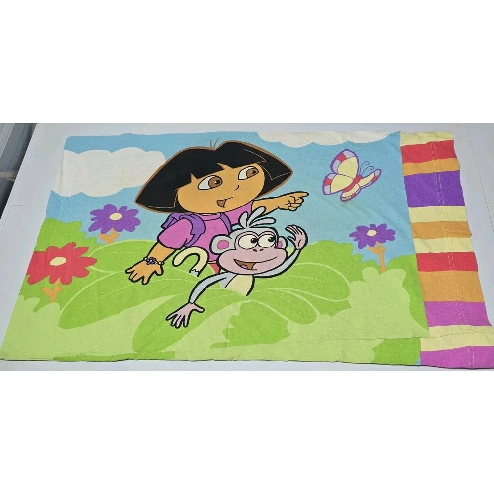 Vintage Dora The Explorer & Boots Monkey Pillowcase